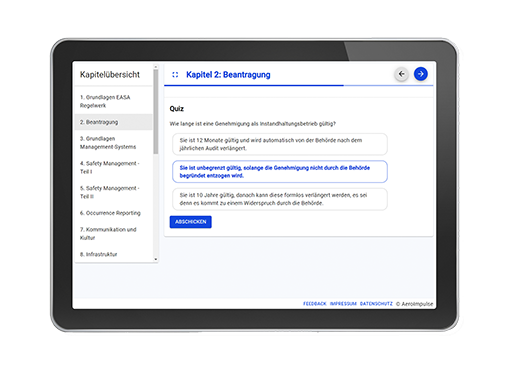 EASA Part 145 Online Training E-Learning Instandhaltung