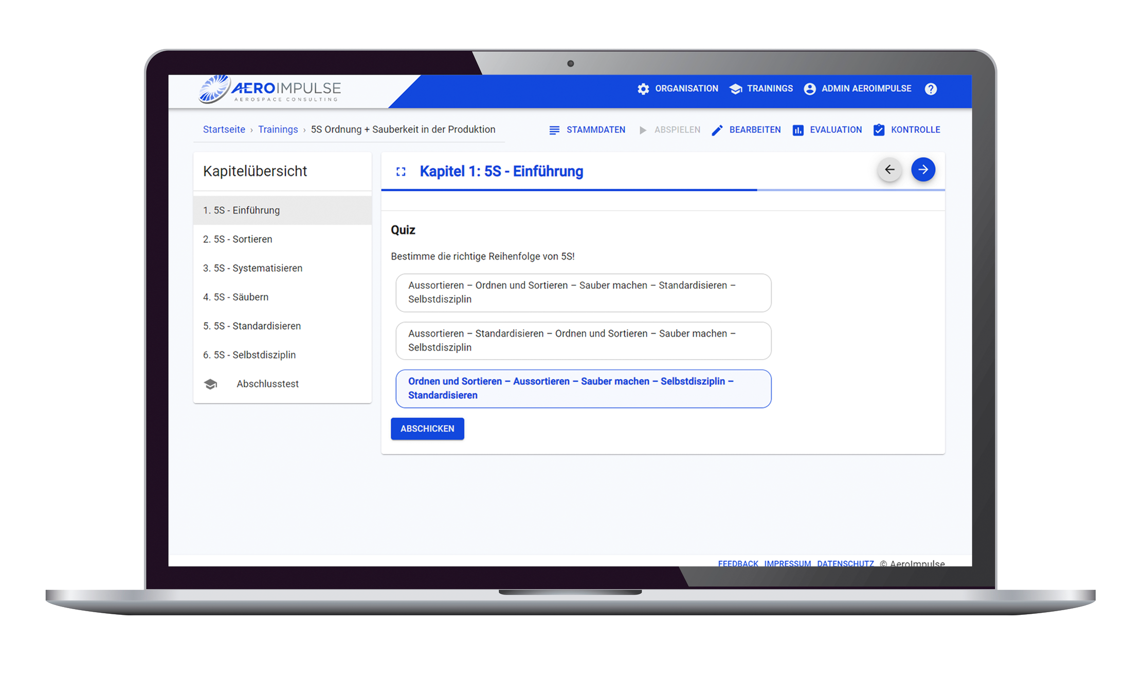 5S Methode Ordnung und Sauberkeit Online Training