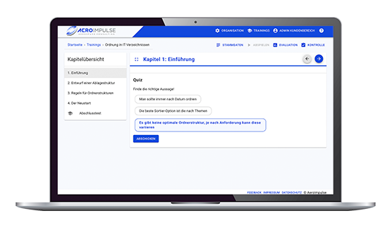Ordnung in IT-Verzeichnissen Online Training Demo
