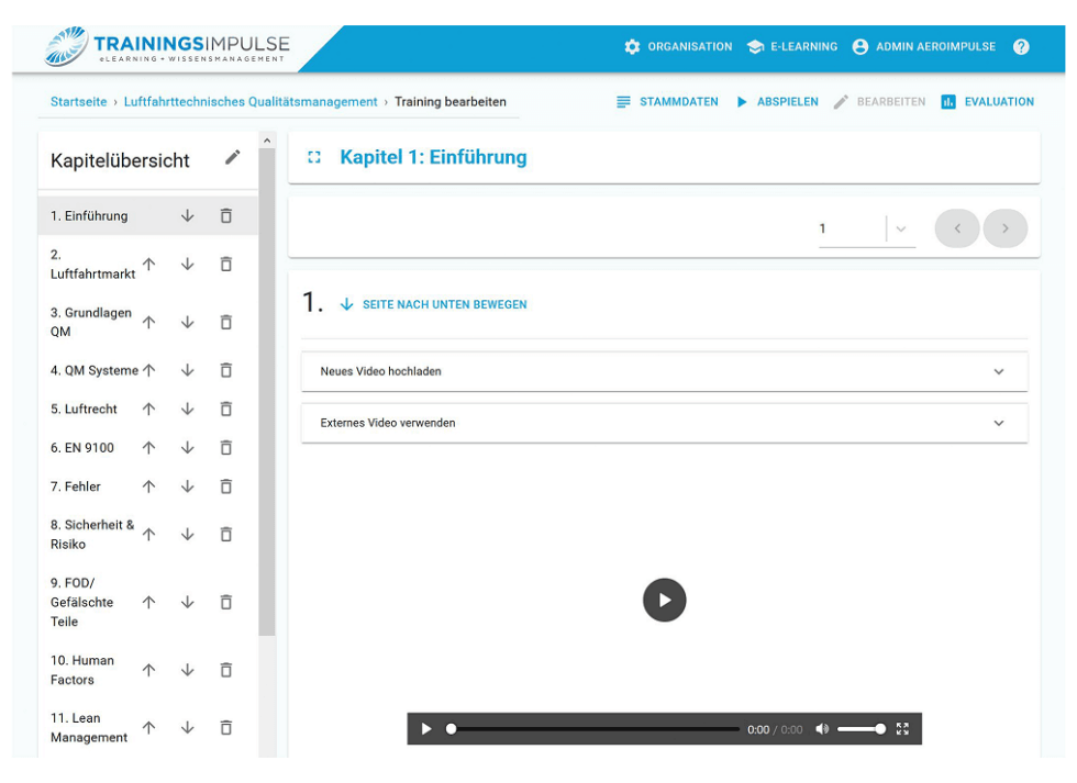 training platform for medicine - medicalImpulse-3 Aeroimpulse Learning Platform: Course Creation