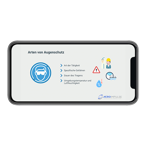 Betrieblicher Augenschutz Training E-Learning Demo