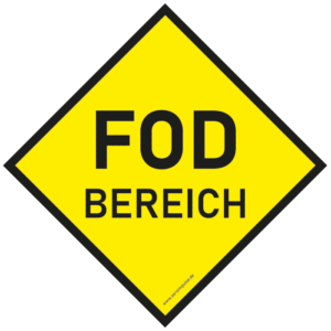FOD Aufkleber FOD Bereich